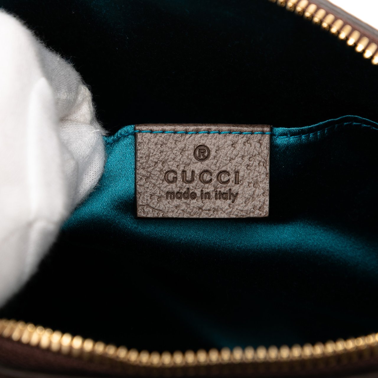 Gucci Small GG Supreme Ophidia Dome Crossbody Bruin