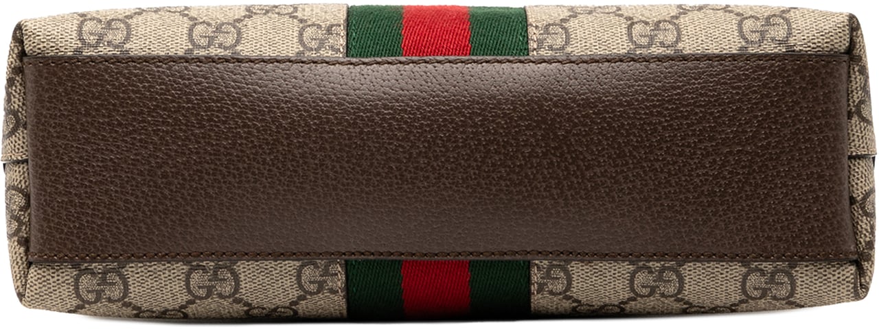 Gucci Small GG Supreme Ophidia Dome Crossbody Bruin