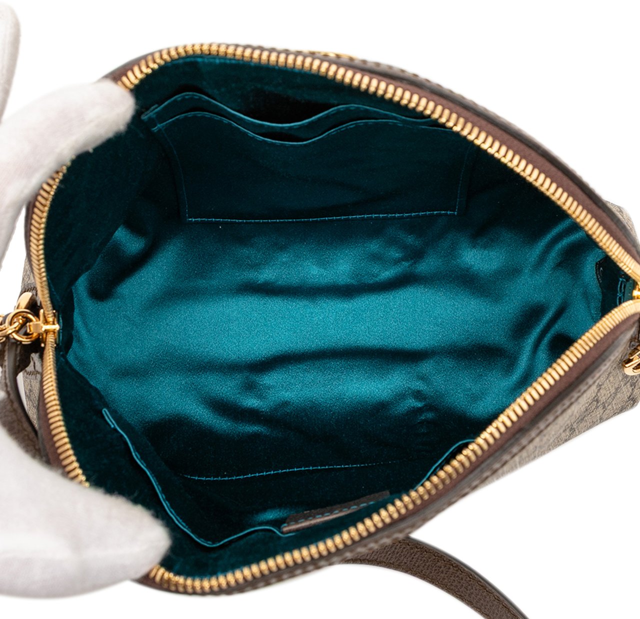 Gucci Small GG Supreme Ophidia Dome Crossbody Bruin