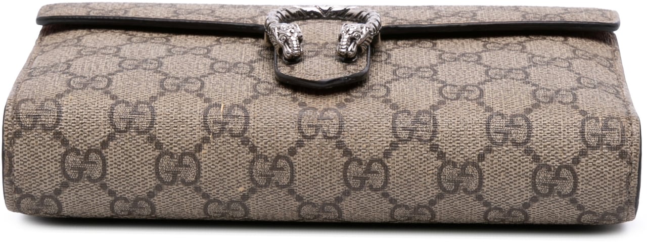 Gucci GG Supreme Dionysus Chain Wallet Bruin