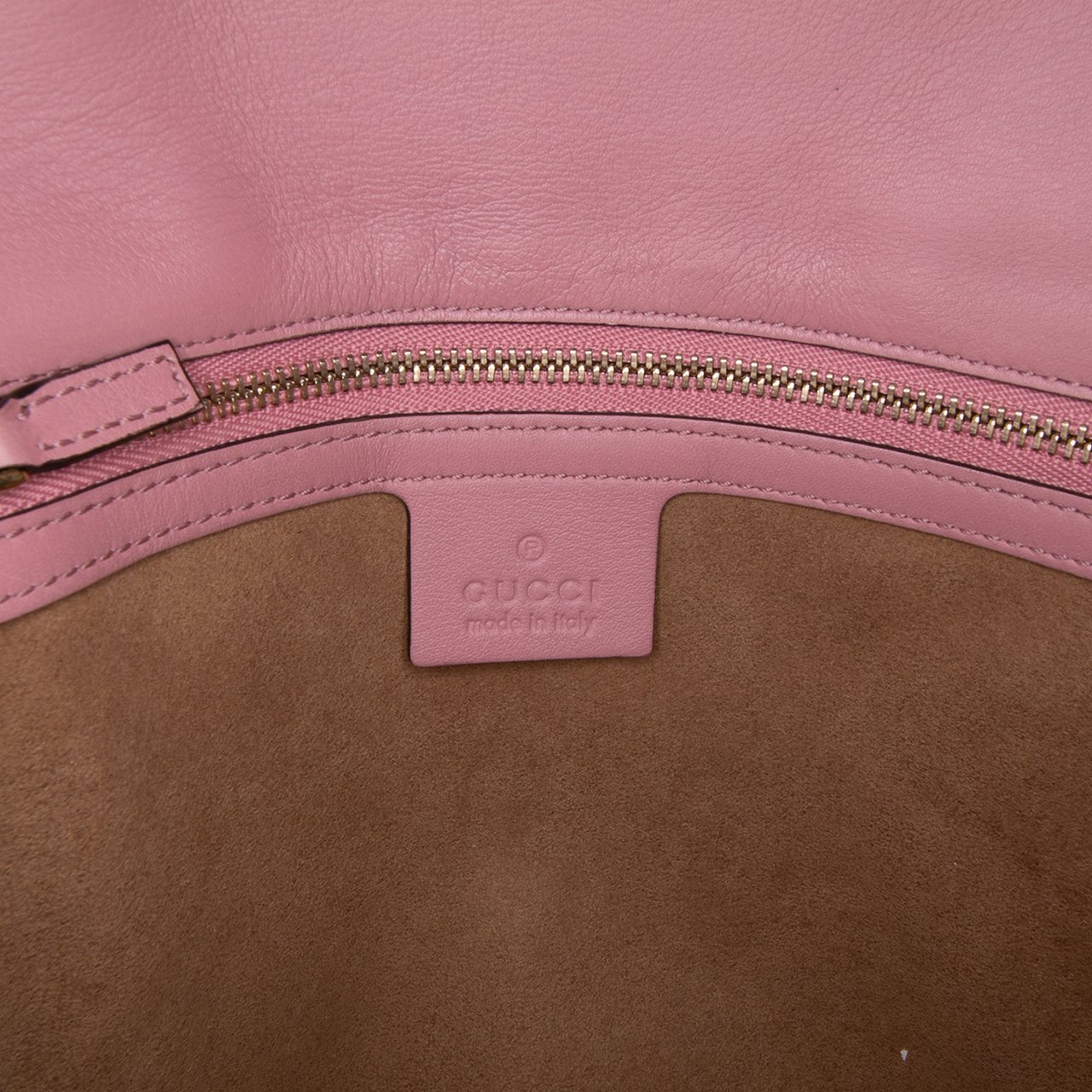 Gucci Medium Leather Padlock Shoulder Bag Roze