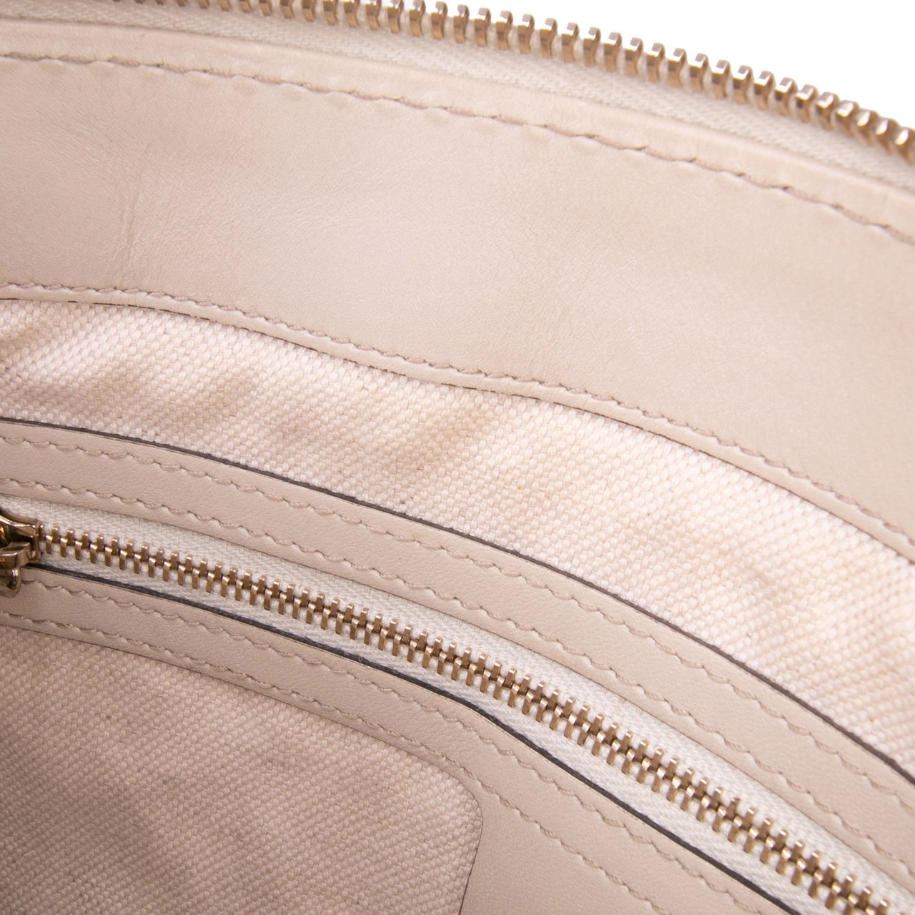 Gucci Small GG Canvas Web Mayfair Satchel Bruin