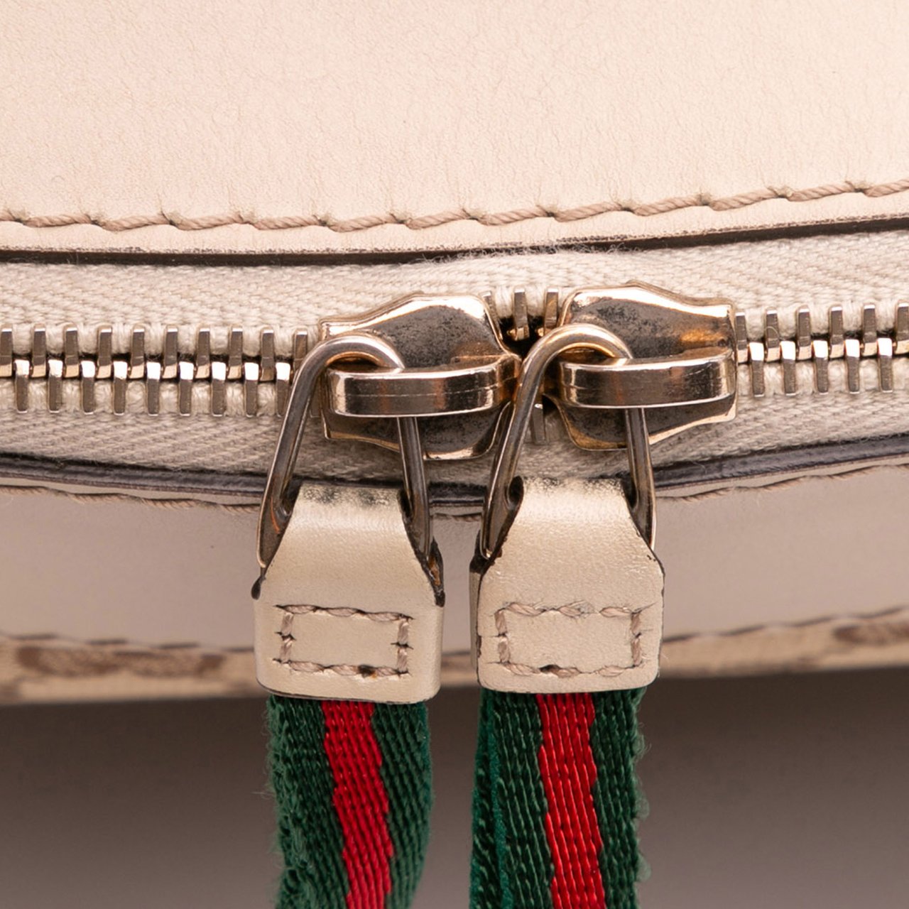 Gucci Small GG Canvas Web Mayfair Satchel Bruin