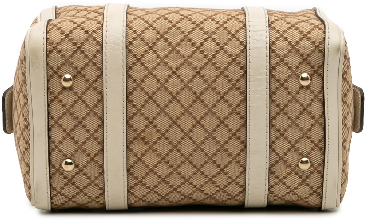 Gucci Small Diamante Canvas Joy Boston Bag Bruin