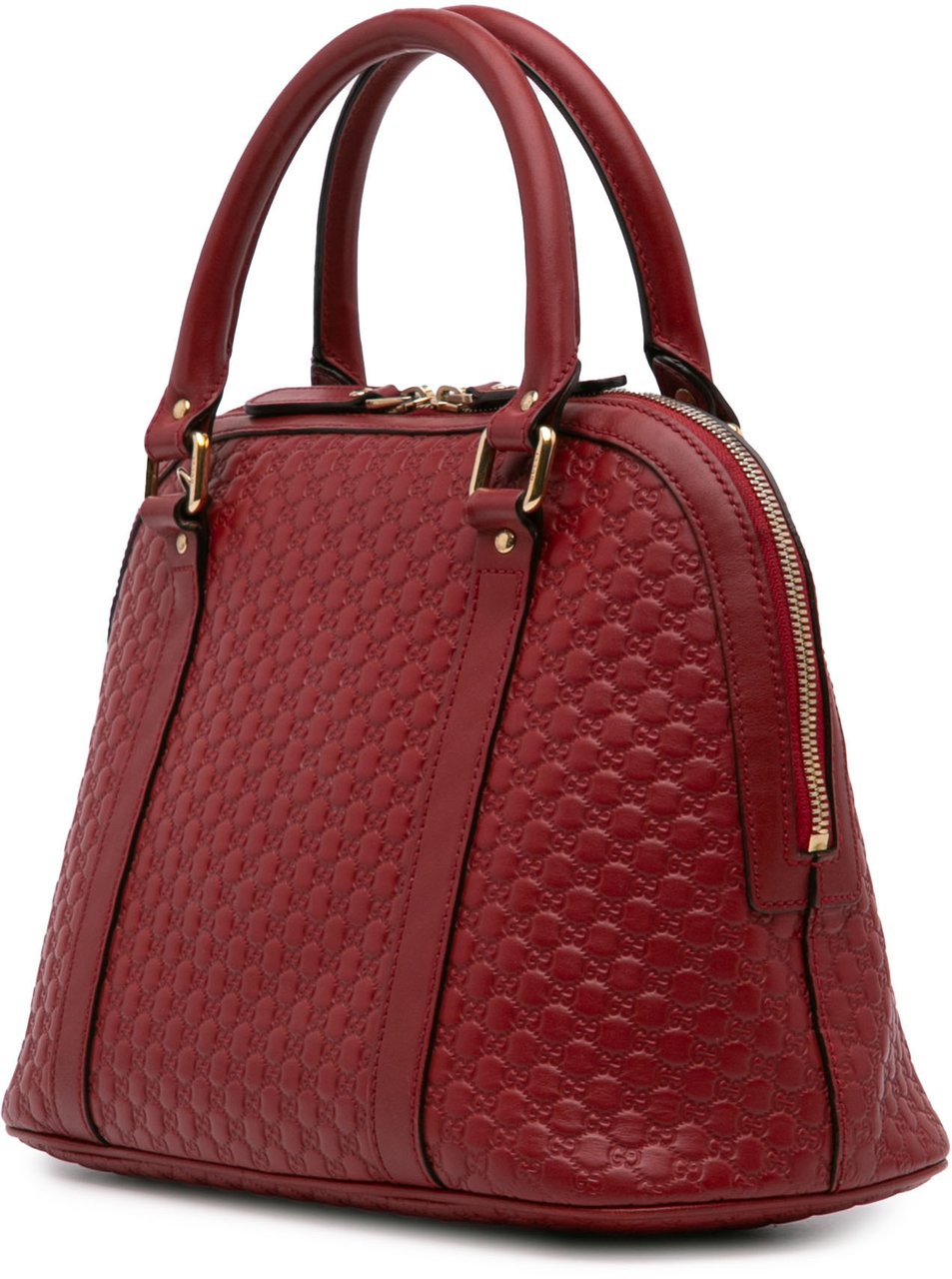 Gucci Medium Microguccissima Dome Satchel Rood