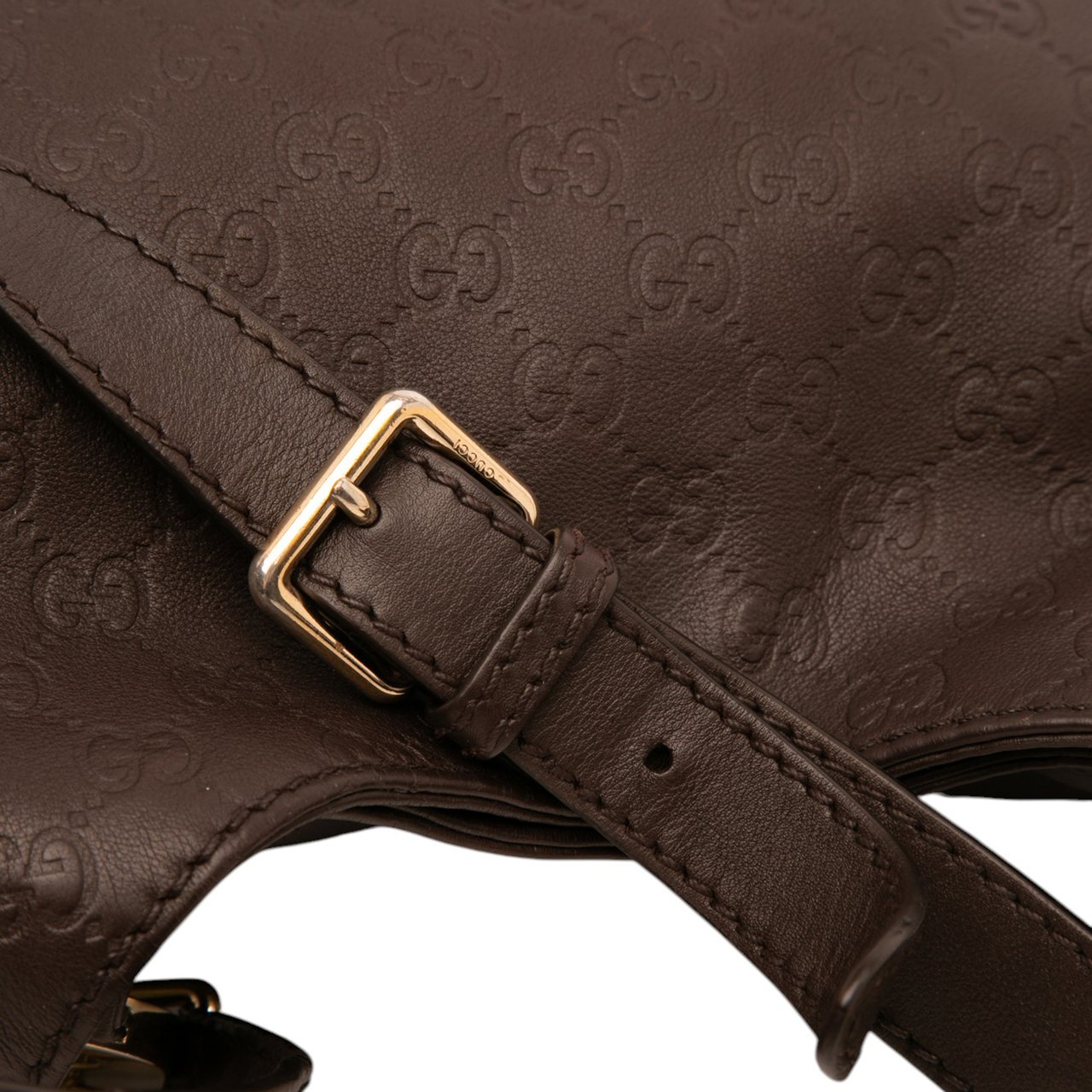 Gucci Guccissima Charlotte Crossbody Bruin