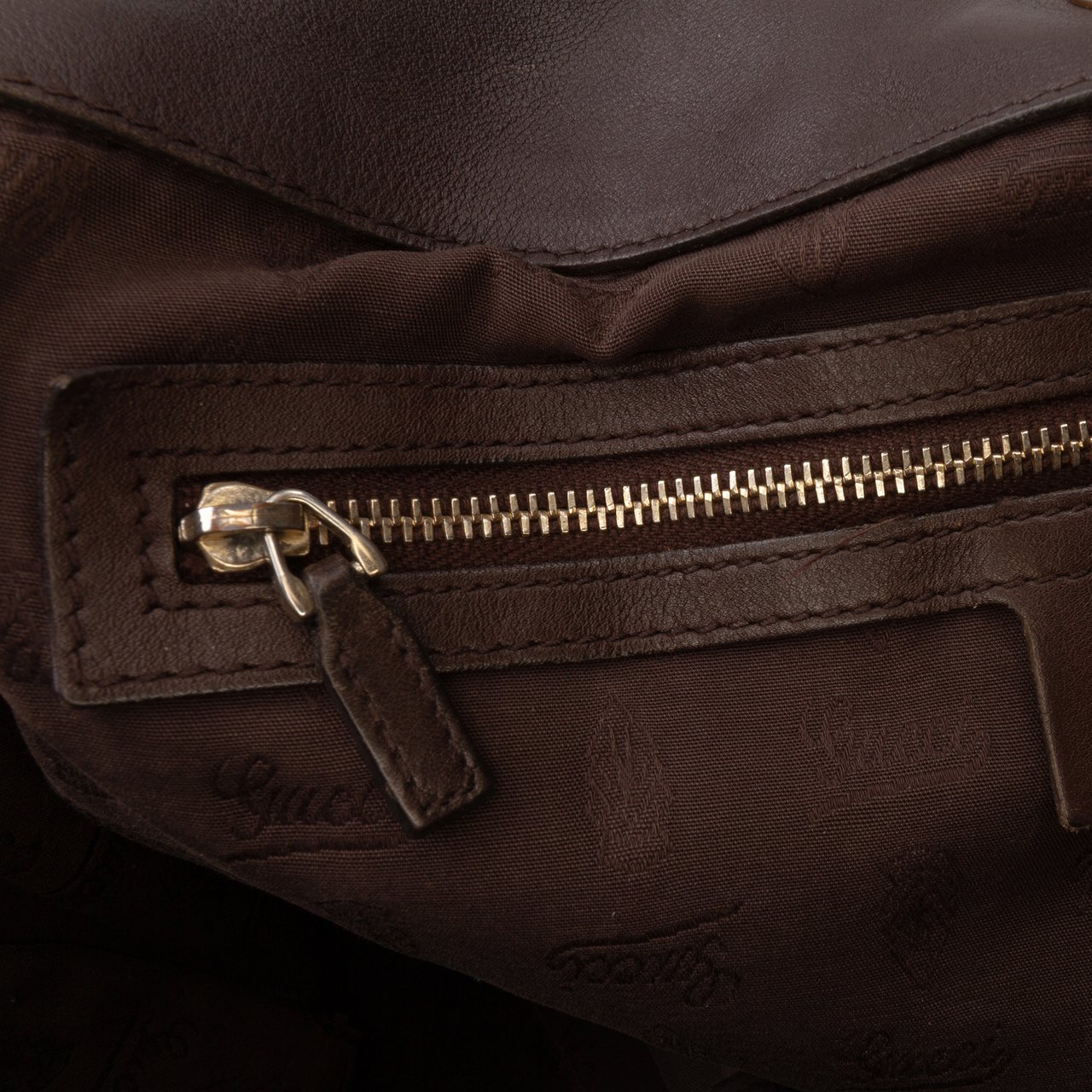 Gucci Guccissima Charlotte Crossbody Bruin