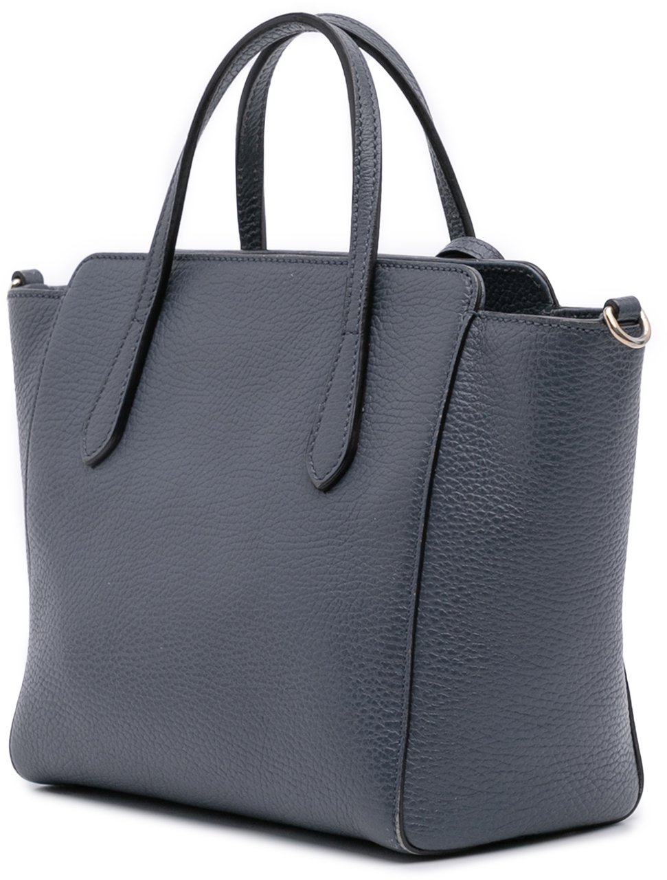 Gucci Mini Leather Swing Satchel Blauw