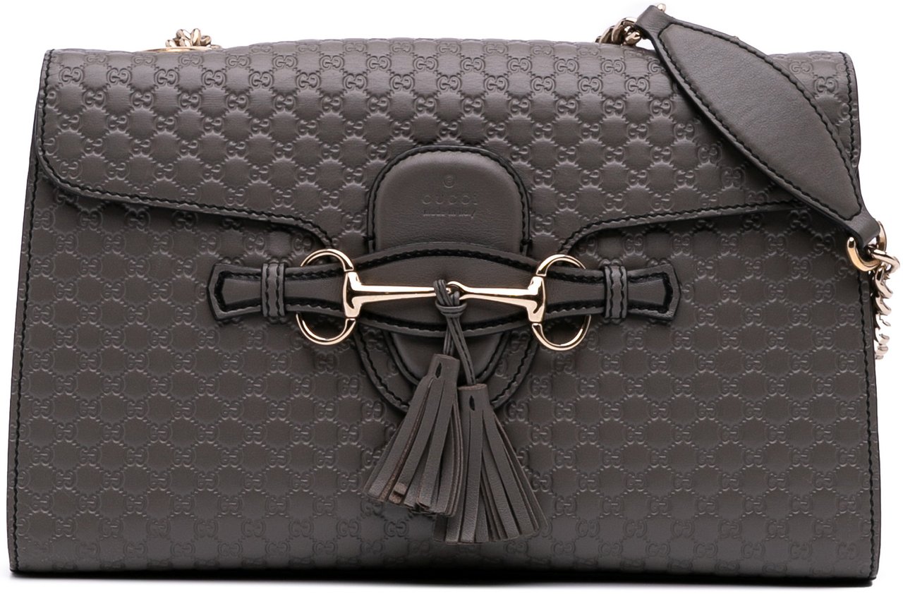Gucci Medium Microguccissima Emily Shoulder Bag Grijs