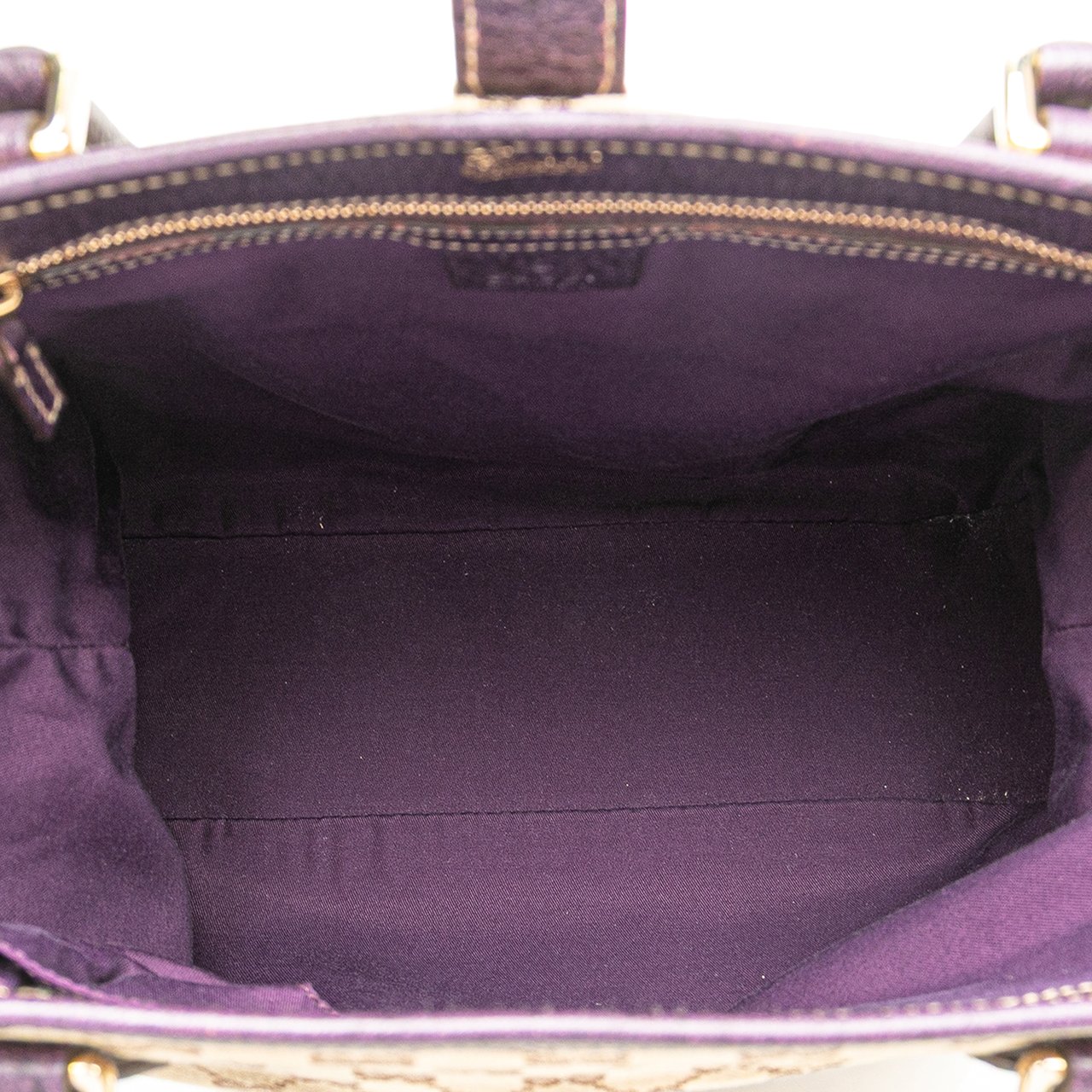 Gucci GG Canvas Jackie Piston Lock Tote Bruin