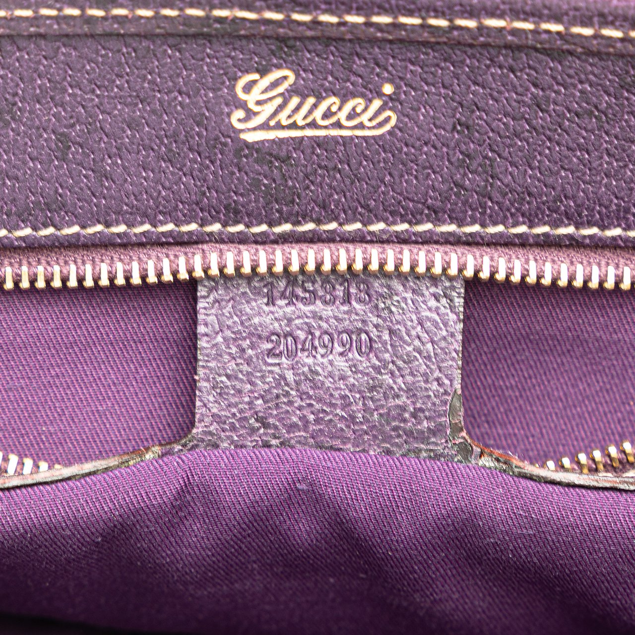 Gucci GG Canvas Jackie Piston Lock Tote Bruin