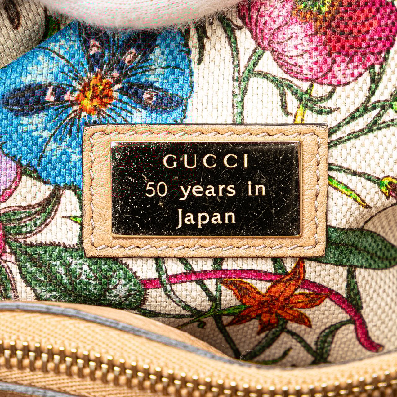 Gucci Medium Calfskin Bamboo Shopper Satchel Bruin