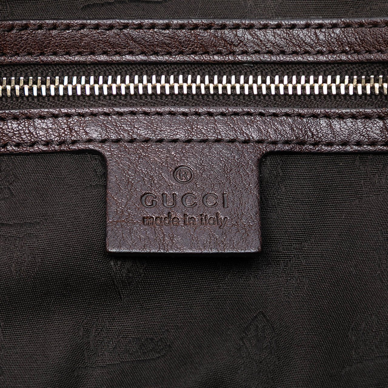 Gucci GG Canvas GG Charm Tote Bruin