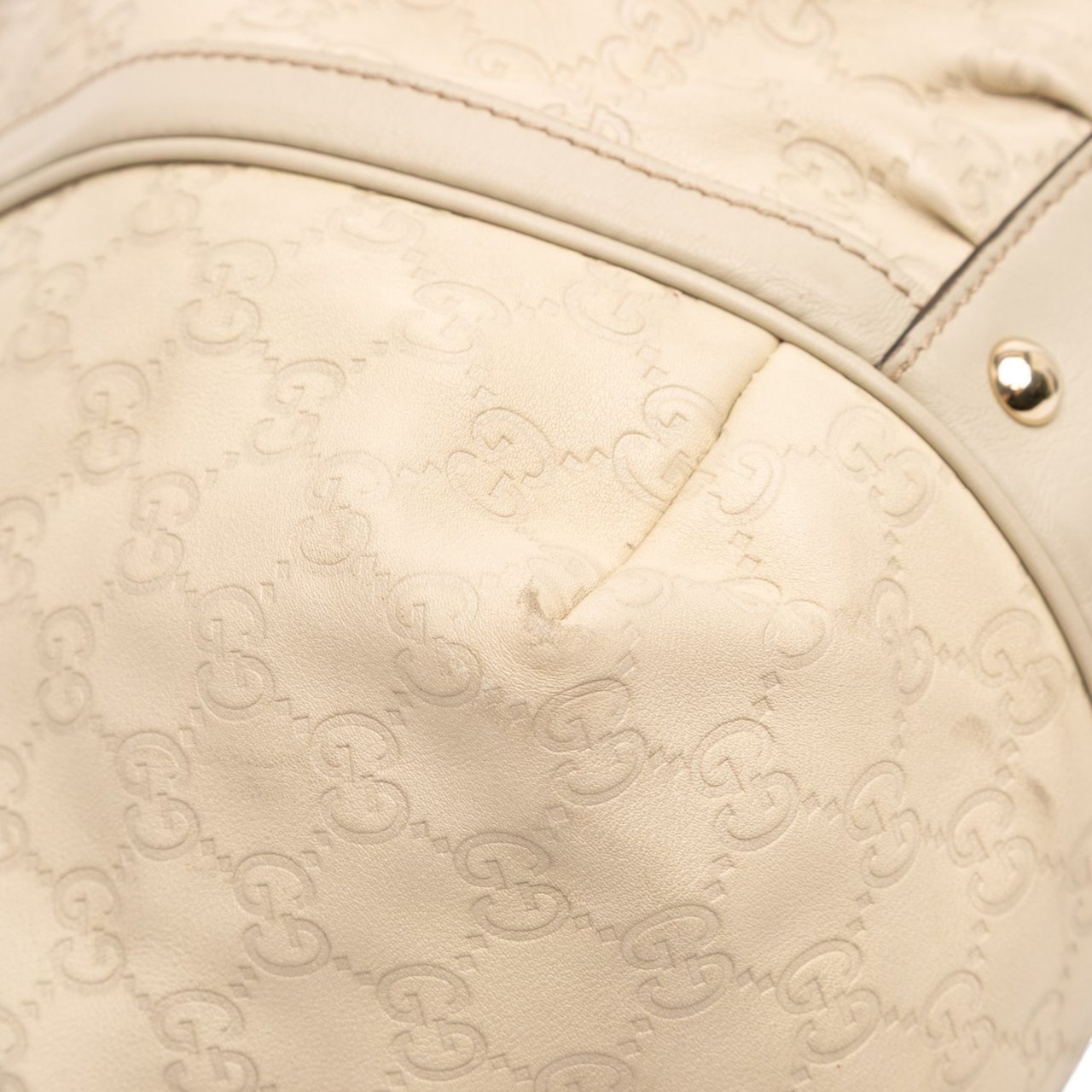 Gucci Guccissima Bamboo Dialux Tote Bruin