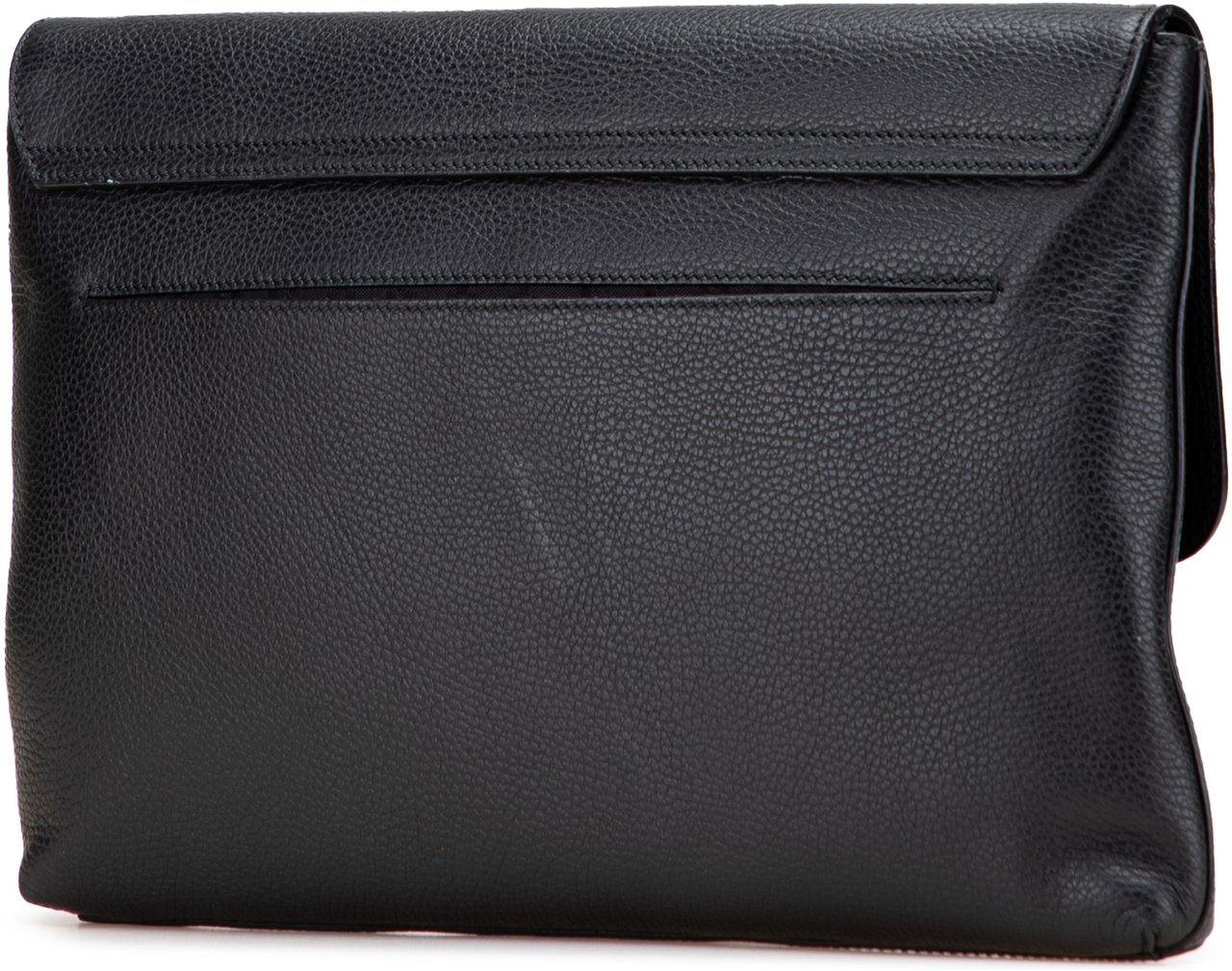 Gucci Pebbled Calfskin Portfolio Clutch Zwart
