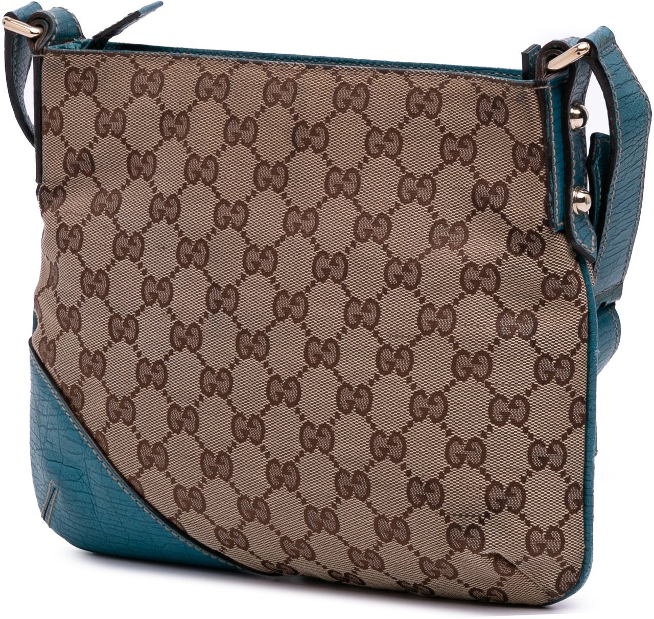 Gucci GG Canvas Hasler Web Crossbody Bruin
