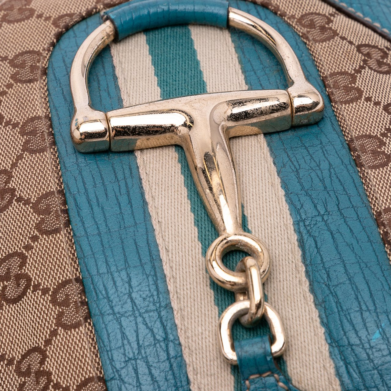 Gucci GG Canvas Hasler Web Crossbody Bruin