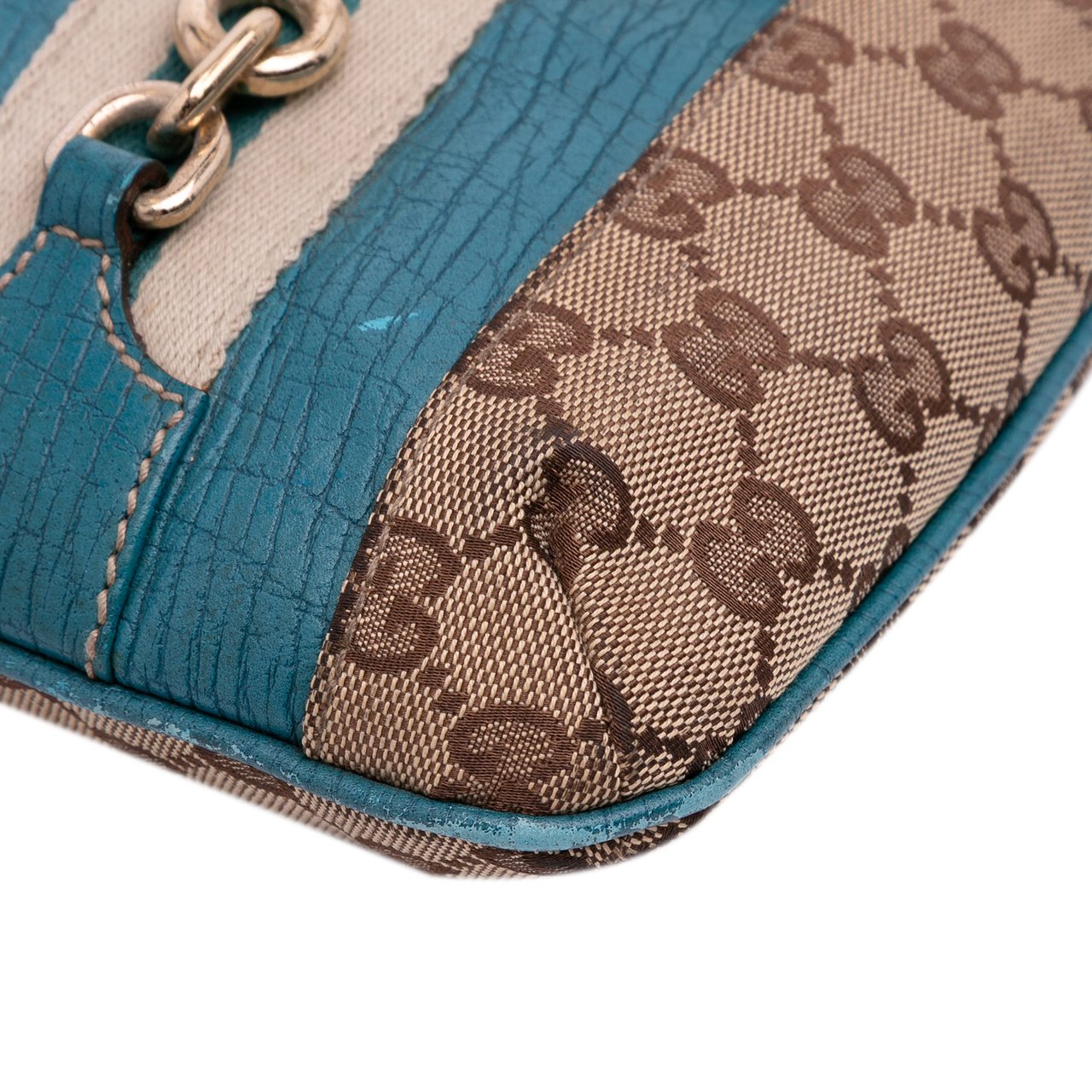 Gucci GG Canvas Hasler Web Crossbody Bruin