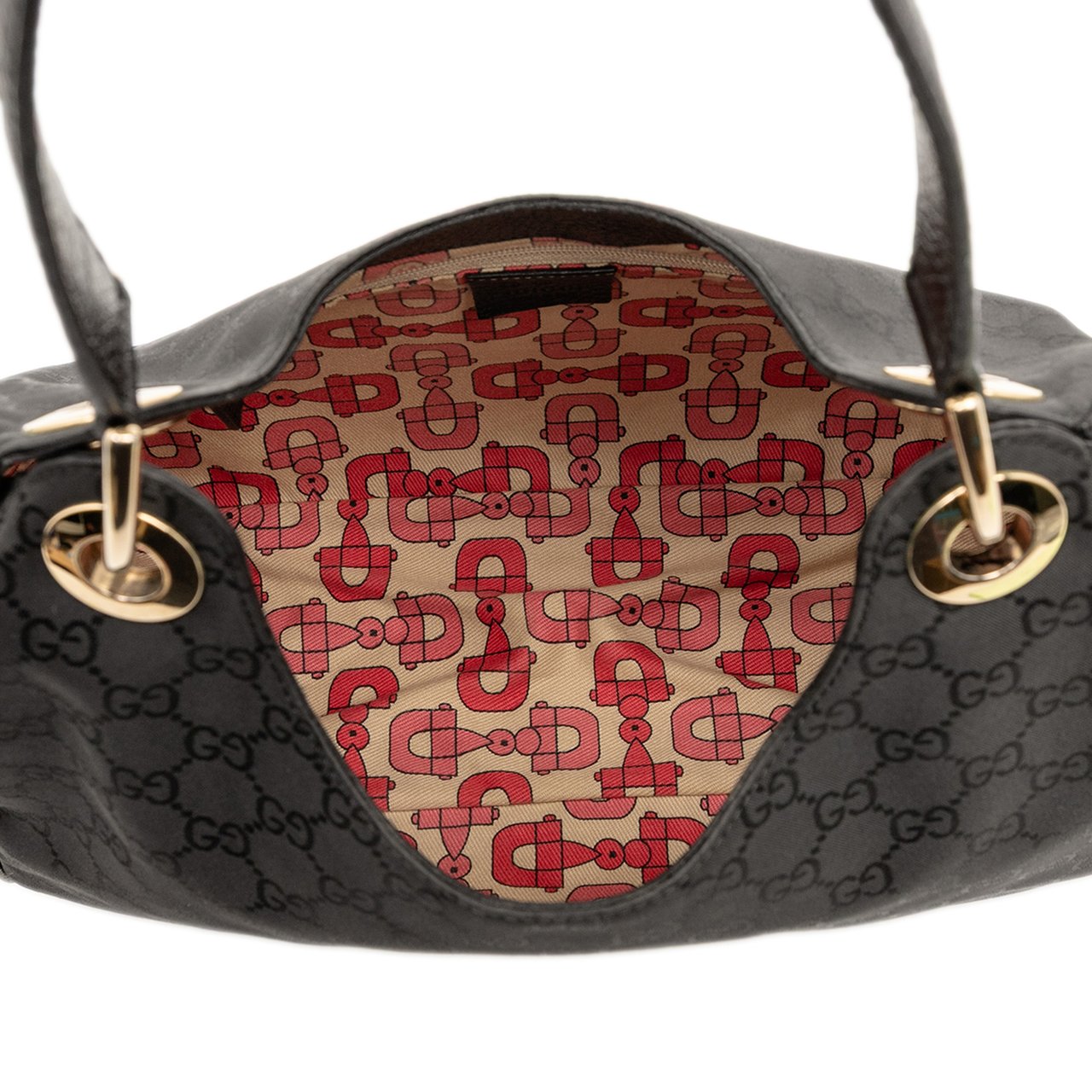 Gucci GG Nylon Colbert Shoulder Bag Zwart