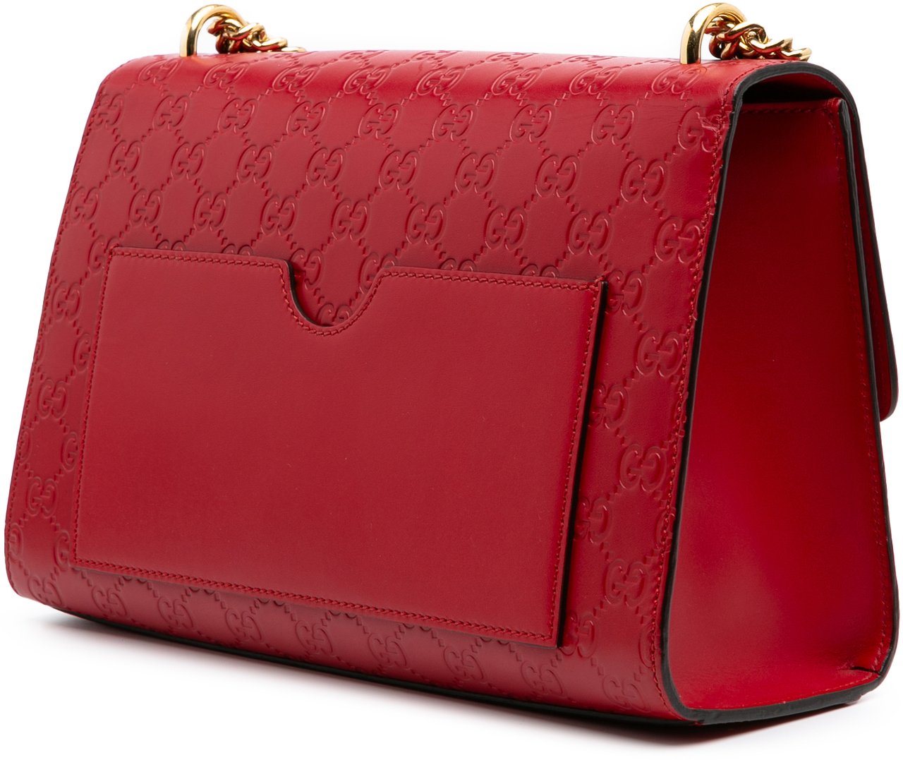 Gucci Medium Guccissima Padlock Shoulder Bag Rood