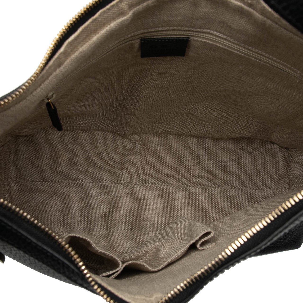 Gucci Leather GG Charm Tote Zwart