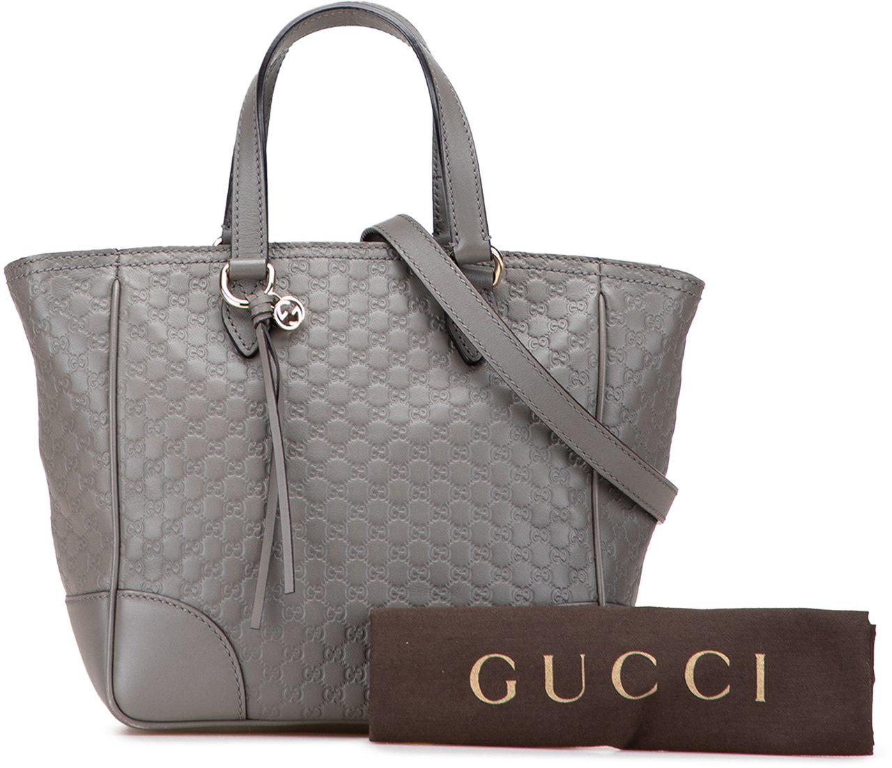 Gucci Small Microguccissima Bree Satchel Grijs