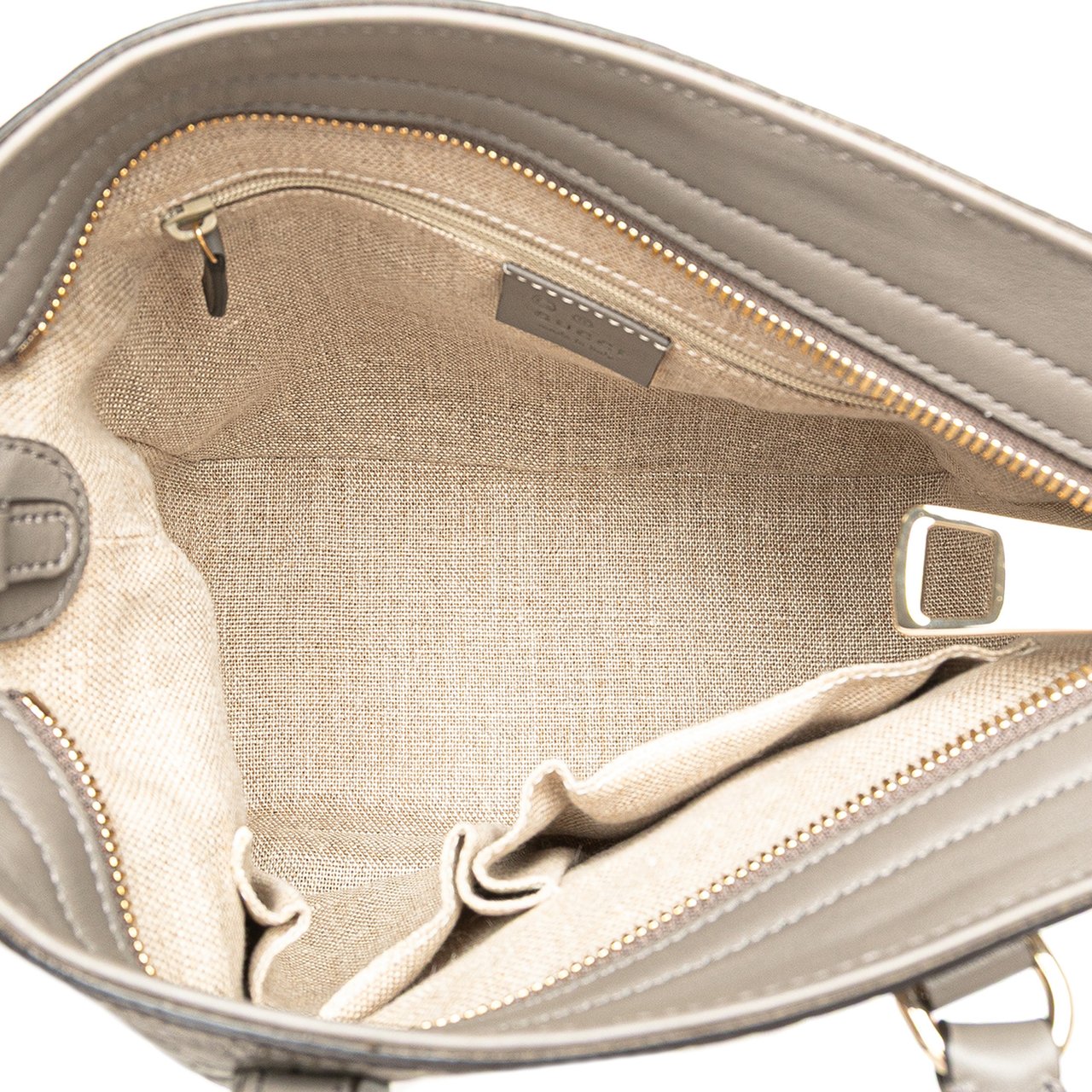 Gucci Small Microguccissima Bree Satchel Grijs