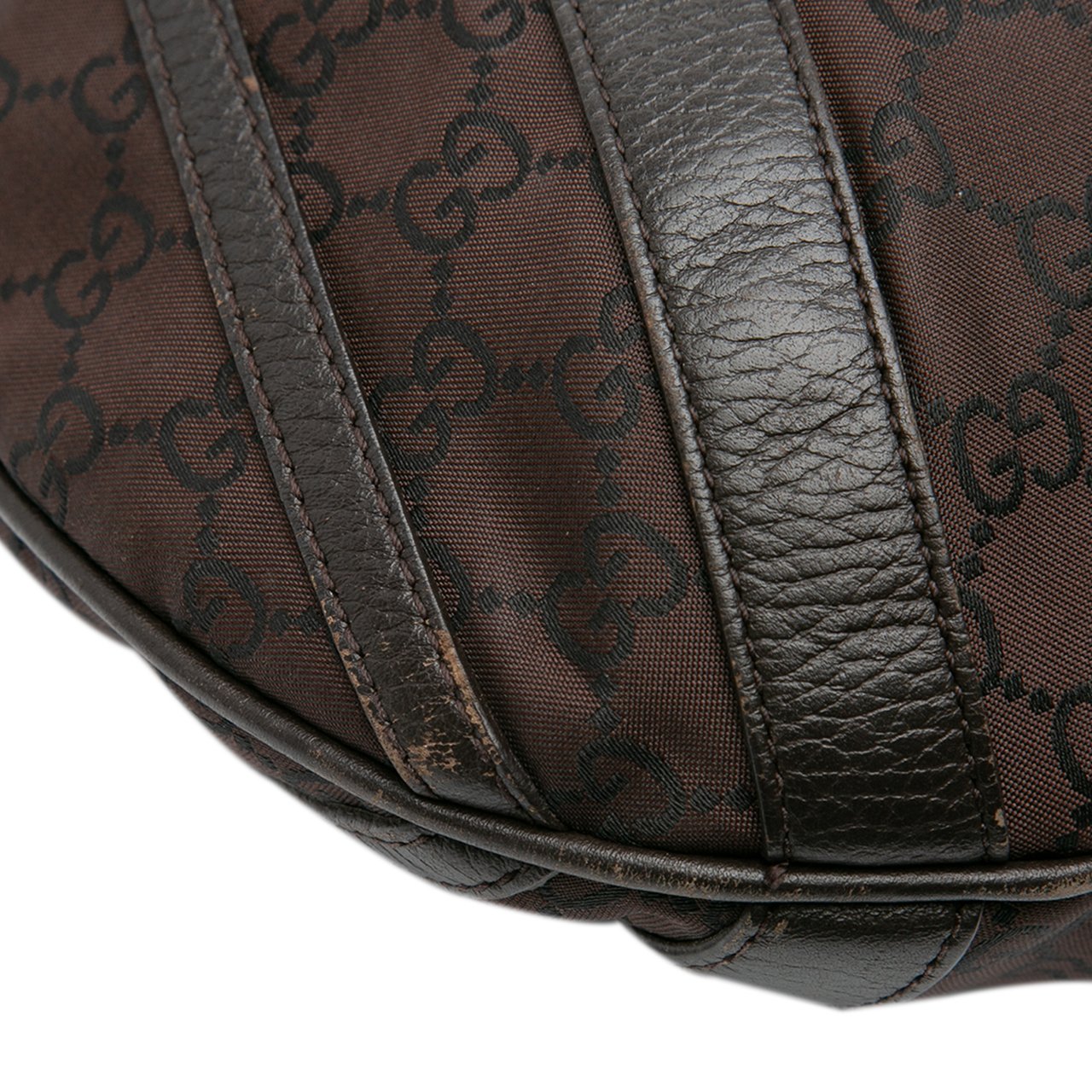 Gucci GG Canvas Abbey D Ring Convertible Satchel Bruin