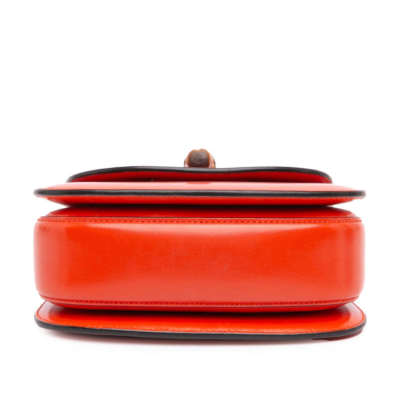 Gucci Mini Calfskin 1947 Bamboo Top Handle Bag Oranje