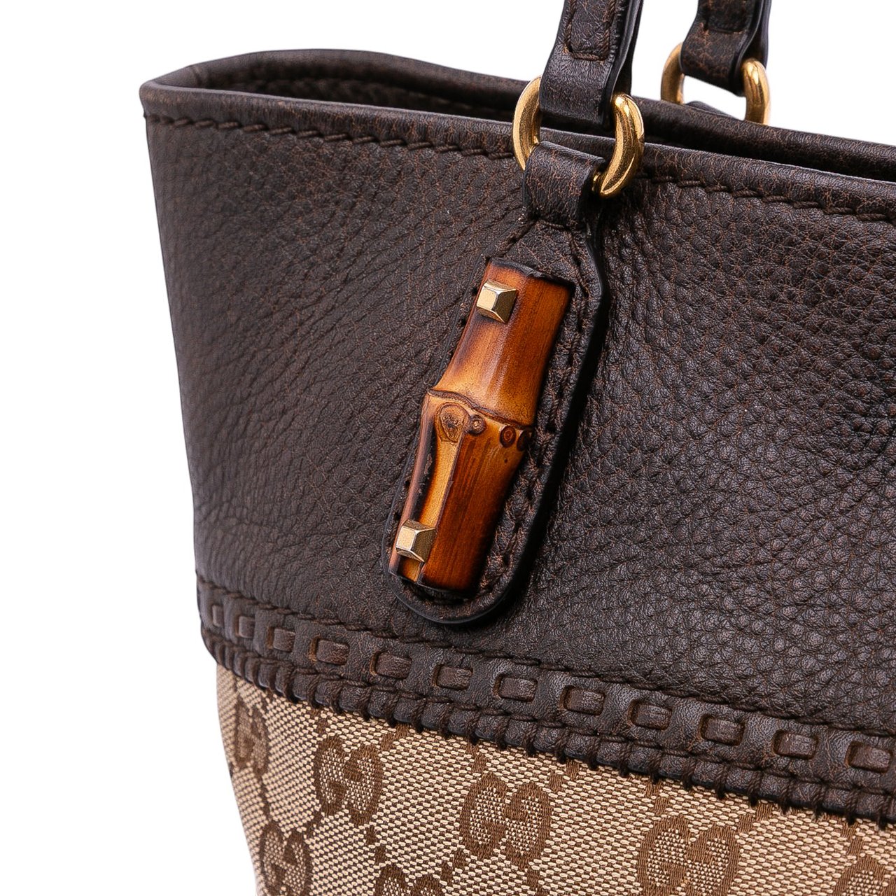 Gucci GG Canvas Laidback Crafty Tote Bruin