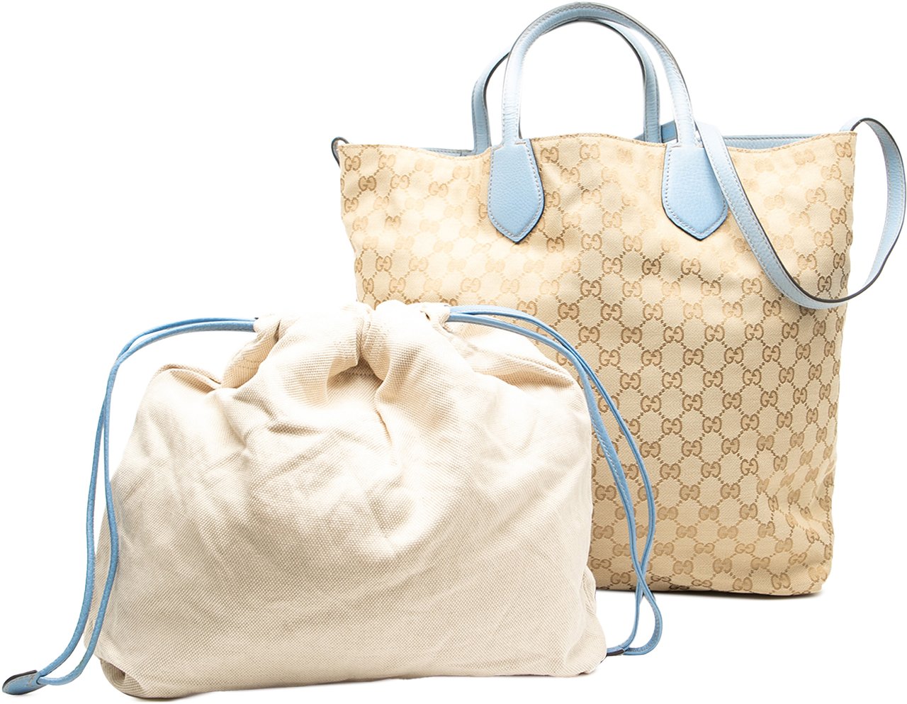 Gucci GG Canvas Reversible Tote Bruin