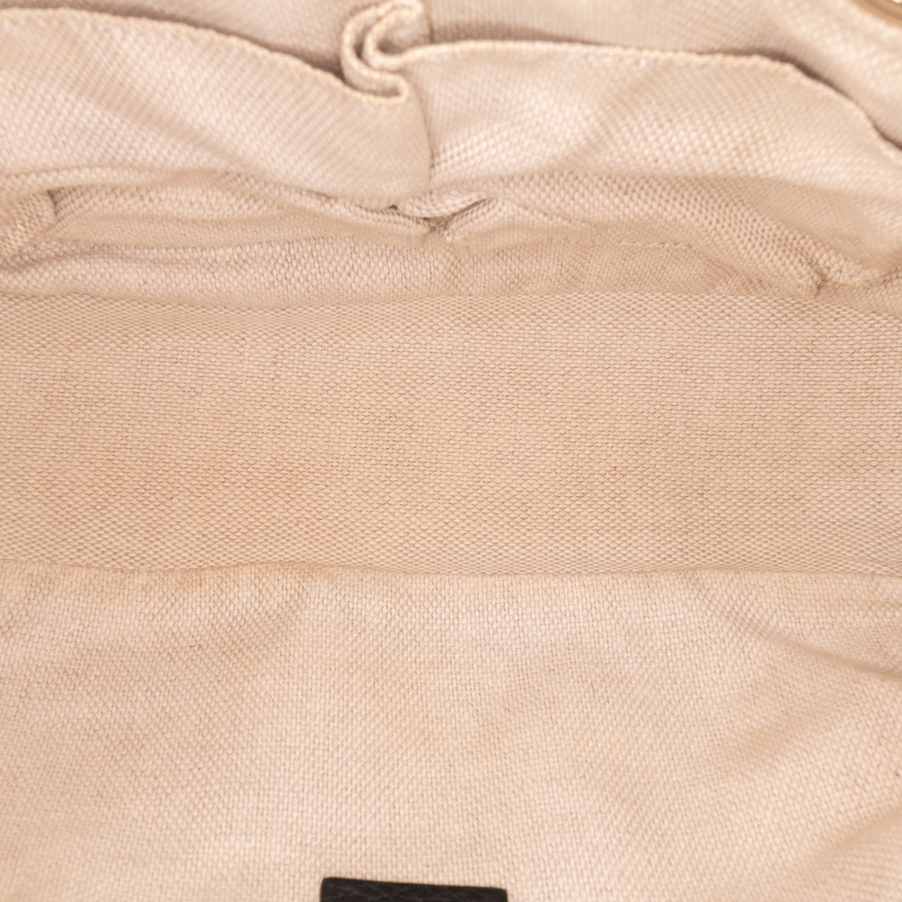 Gucci Pebbled Leather Soho Chain Zip Shoulder Bag Zwart