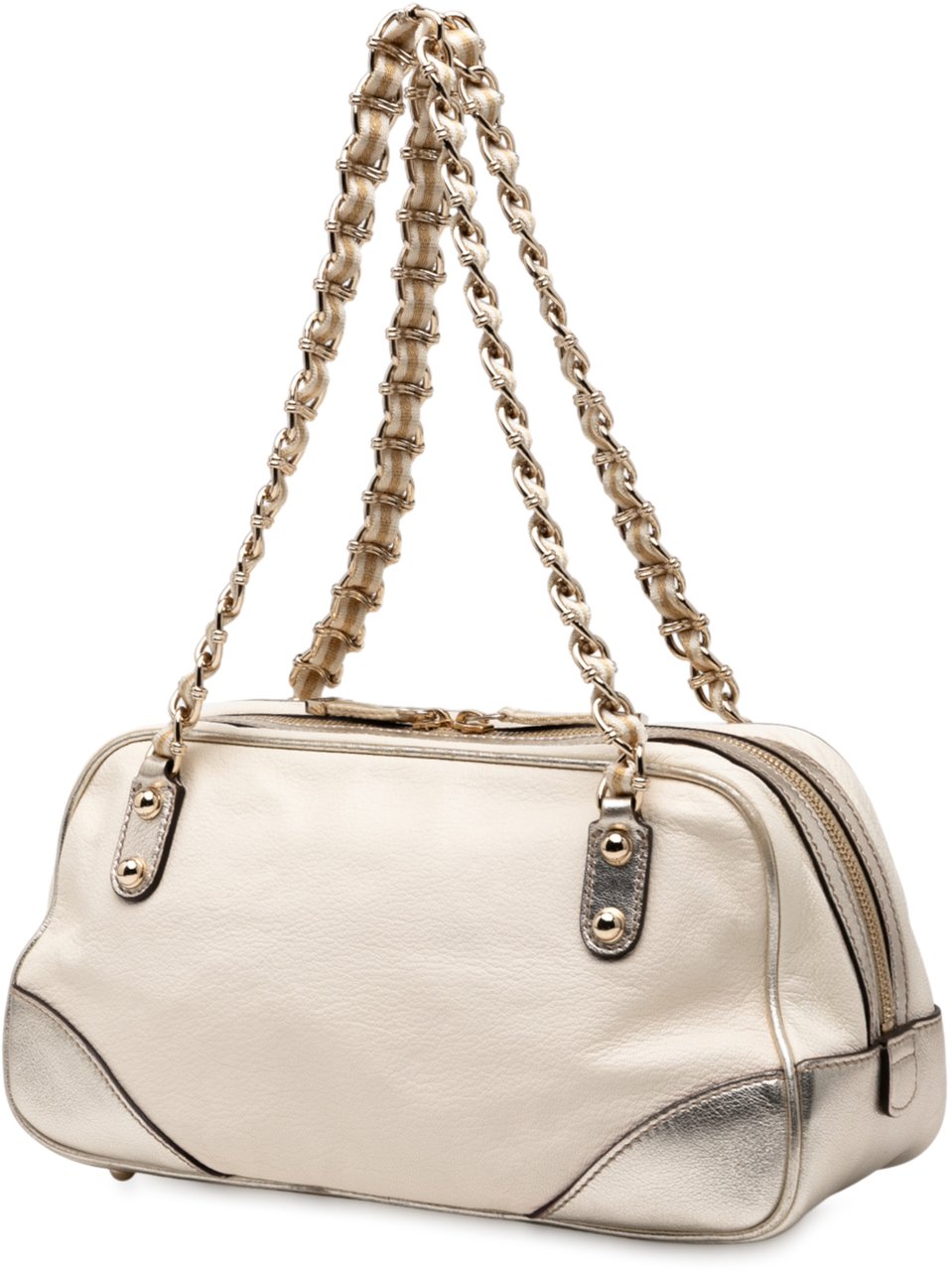 Gucci Small Leather Web Capri Shoulder Bag Wit