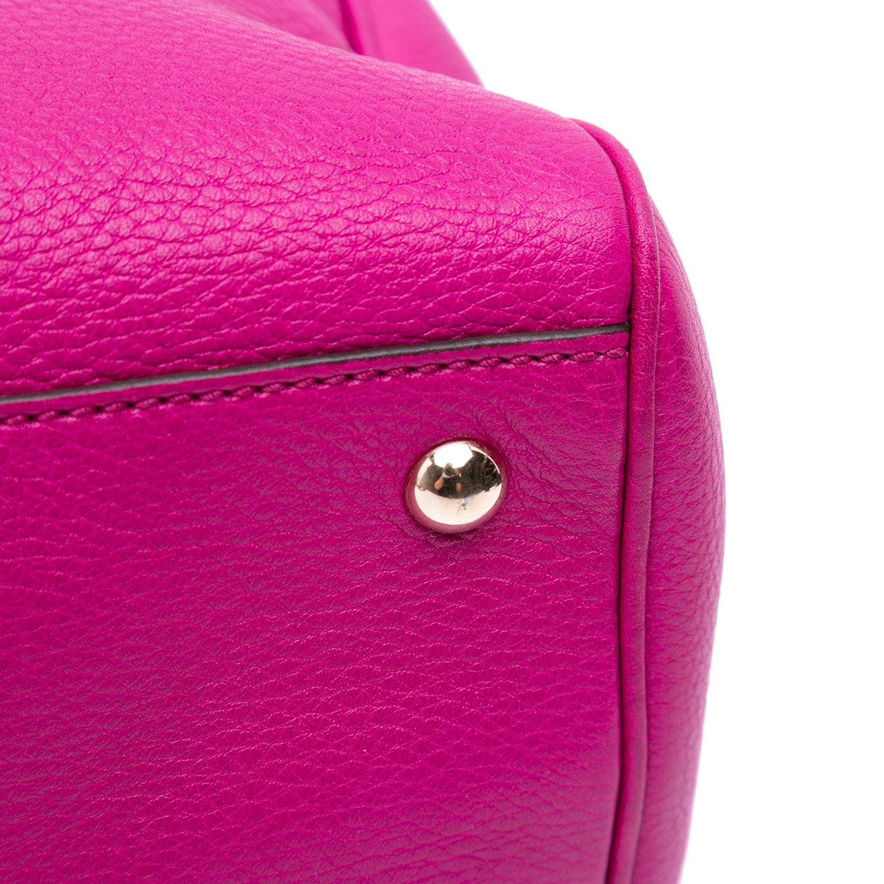 Gucci Medium Calfskin Bamboo Shopper Satchel Roze