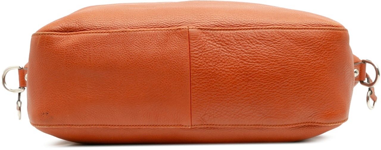 Gucci Large Pebbled Calfskin Icon Bit Satchel Oranje