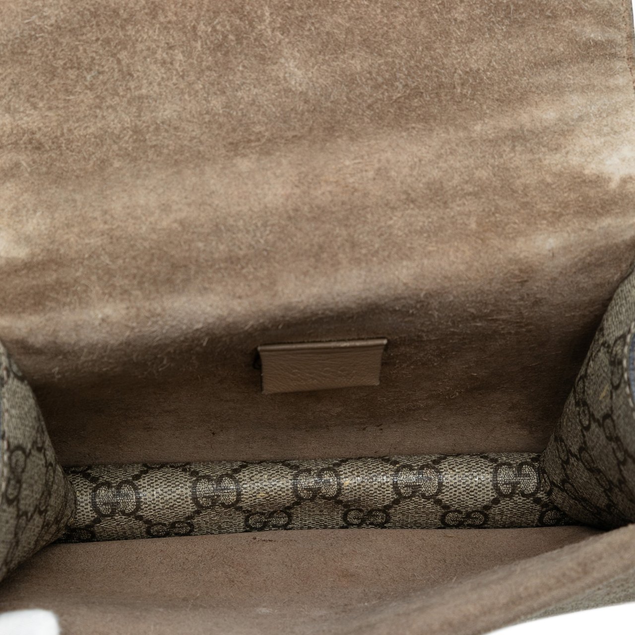 Gucci Small GG Supreme Dionysus Crossbody Bruin