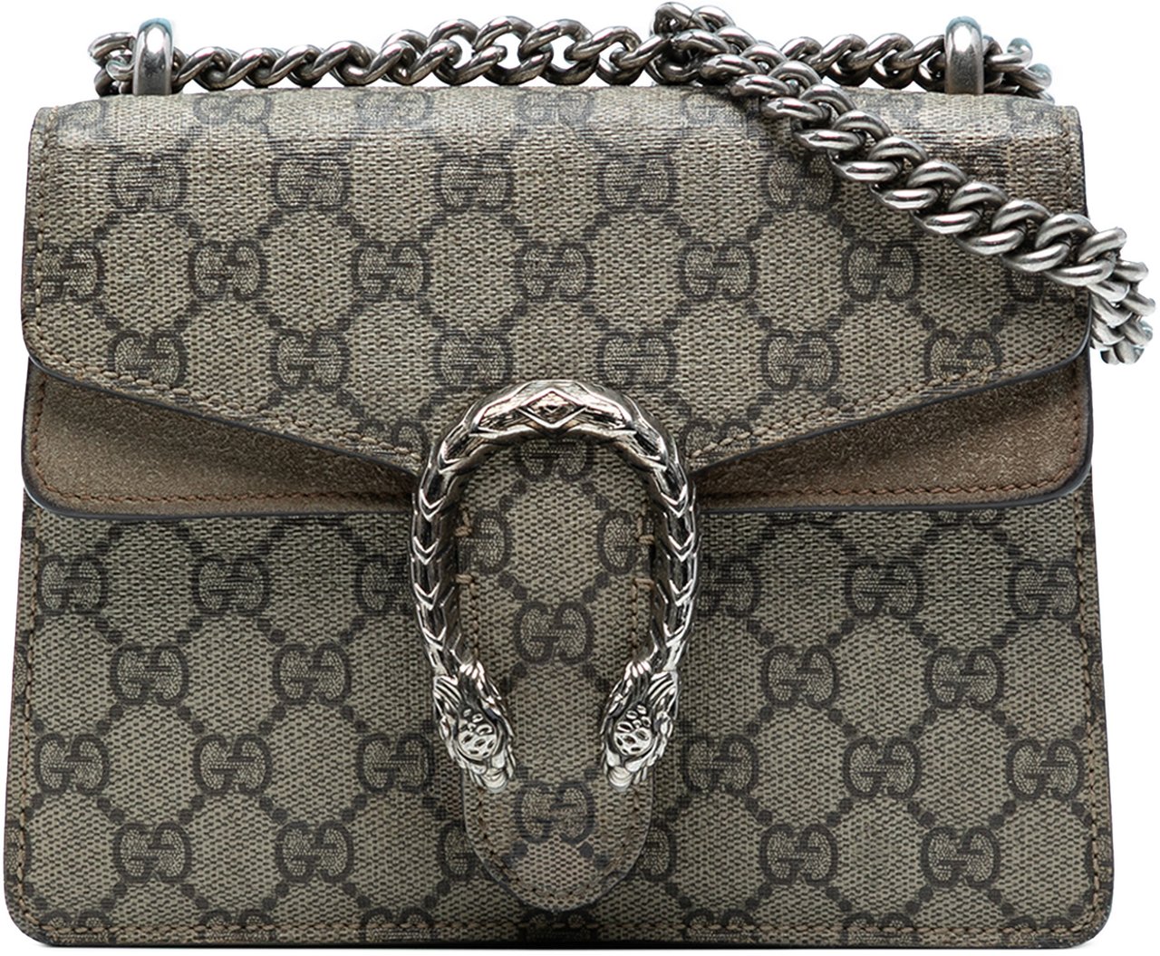 Gucci Small GG Supreme Dionysus Crossbody Bruin