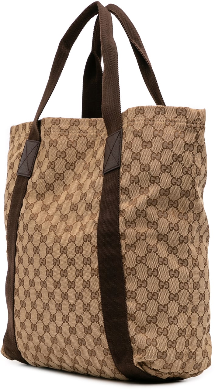 Gucci GG Canvas Tote Bruin