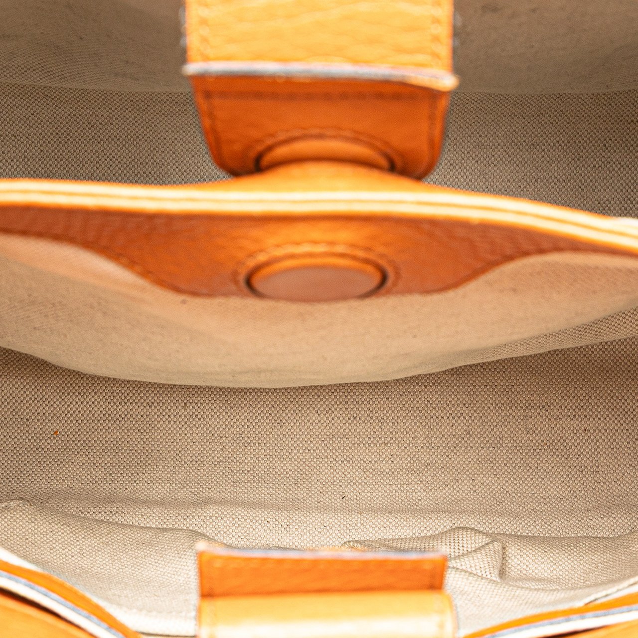 Gucci Small Calfskin Bamboo Shopper Satchel Oranje