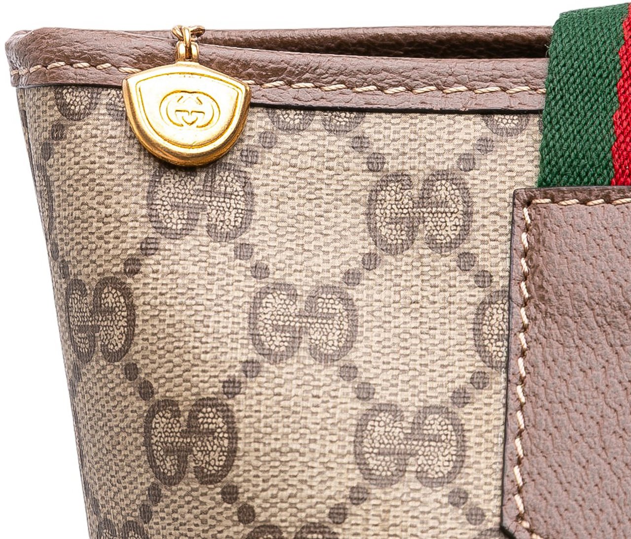 Gucci GG Supreme Web Tote Bruin