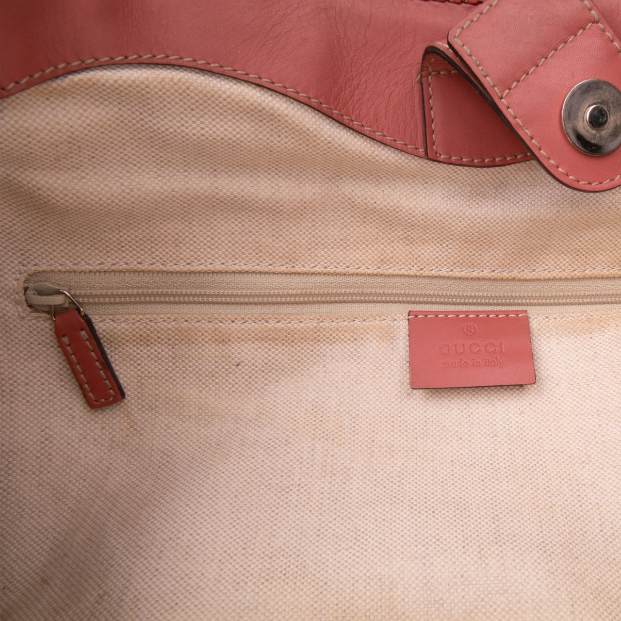 Gucci Medium Diamante Canvas Sukey Tote Bruin