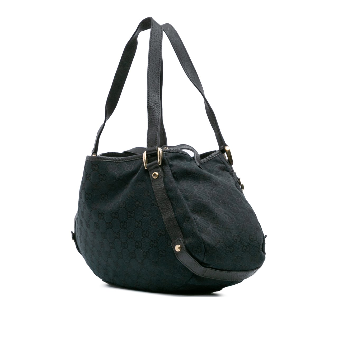 Gucci GG Canvas Abbey D Ring Tote Zwart