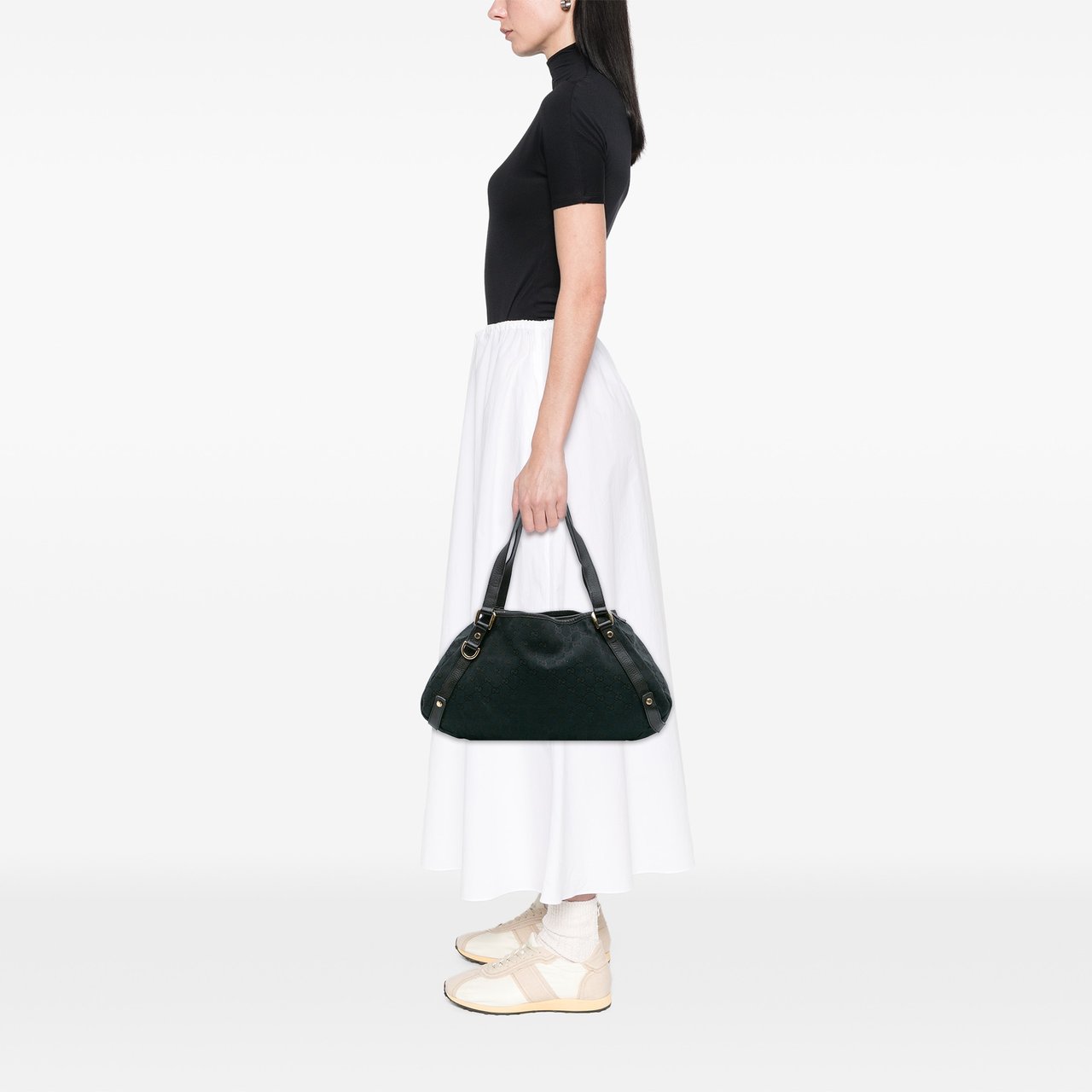 Gucci GG Canvas Abbey D Ring Tote Zwart
