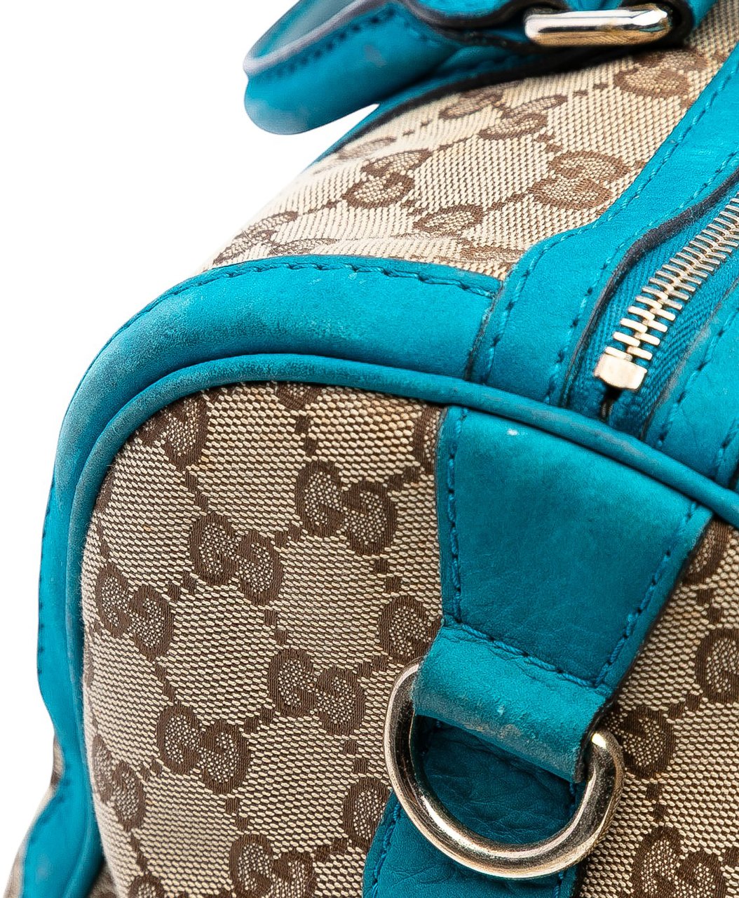 Gucci Medium GG Canvas Web Joy Boston Bag Bruin