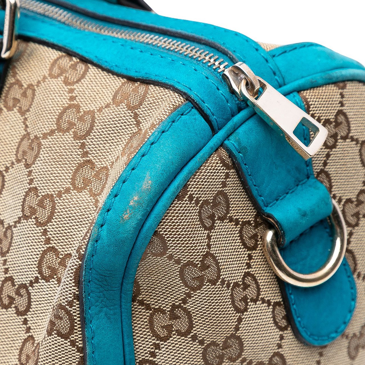 Gucci Medium GG Canvas Web Joy Boston Bag Bruin