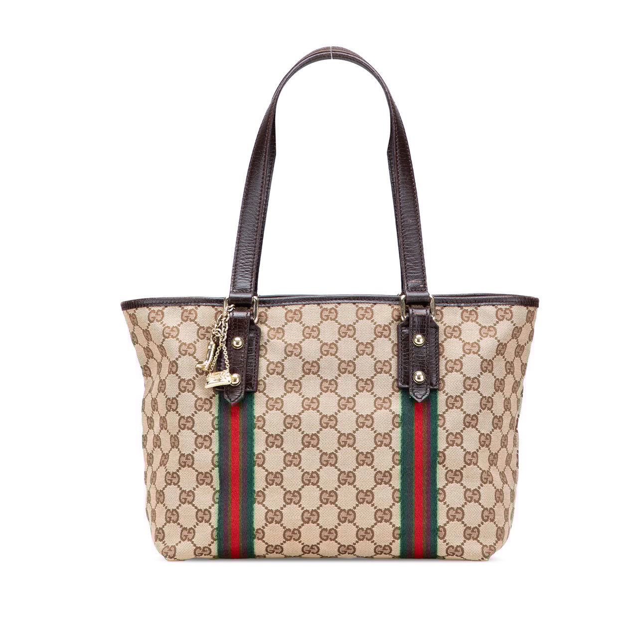 Gucci GG Canvas Jolicoeur Tote Bruin