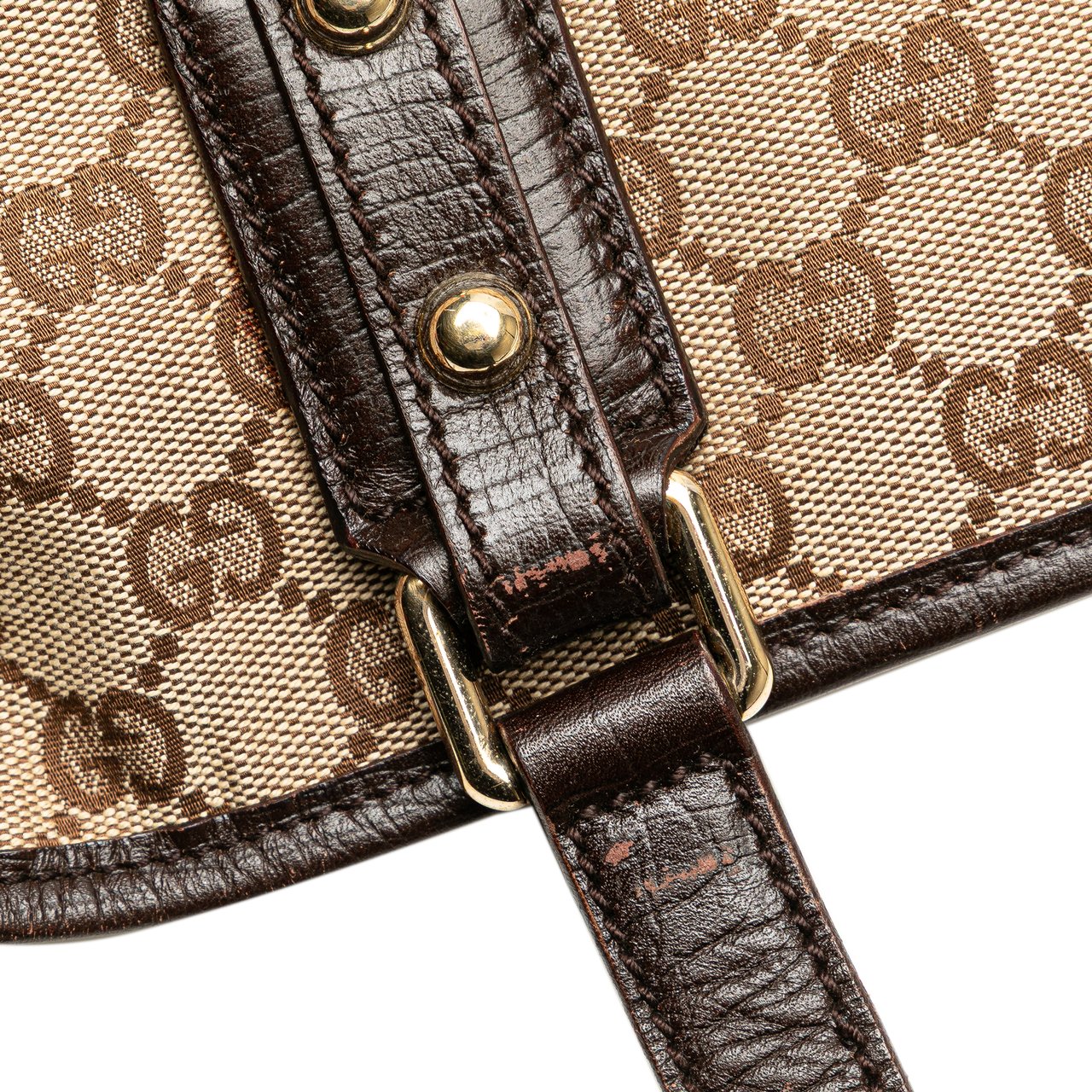 Gucci GG Canvas Jolicoeur Tote Bruin