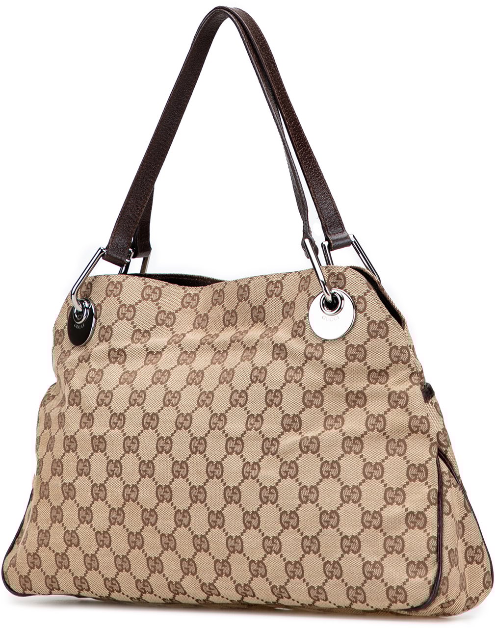 Gucci GG Canvas Eclipse Tote Bruin
