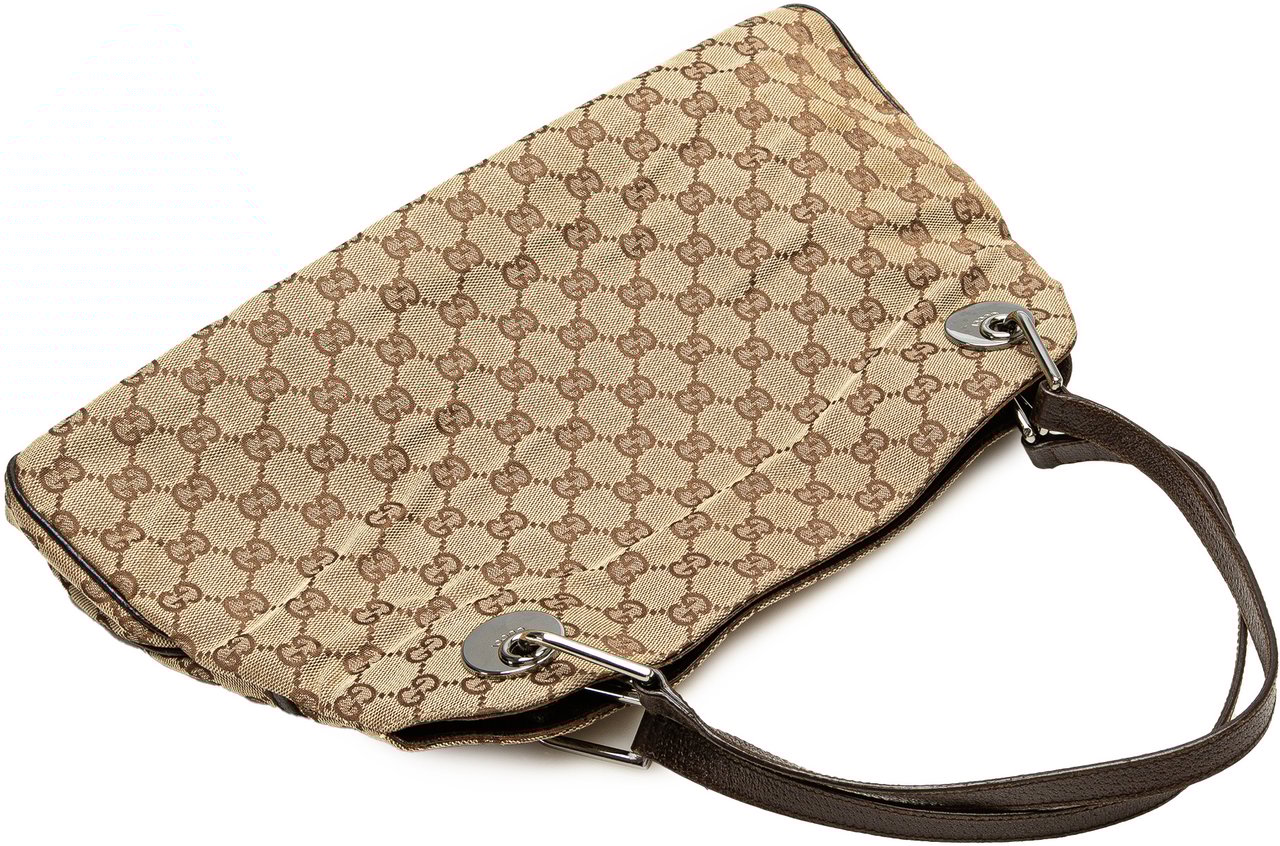 Gucci GG Canvas Eclipse Tote Bruin
