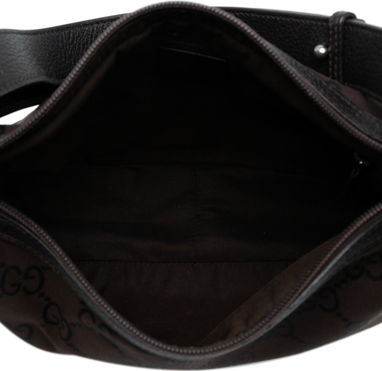 Gucci GG Nylon Shoulder Bag Bruin